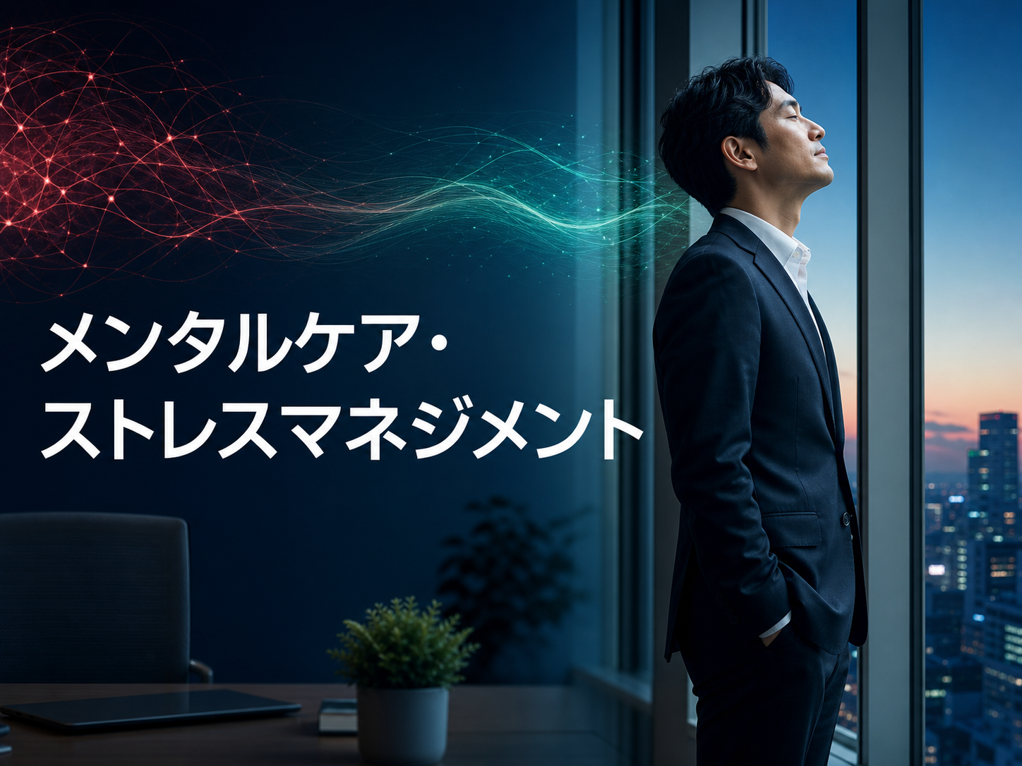 メンタルケアとストレスマネジメントを表す研修案内画像